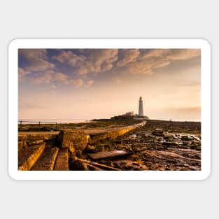 Causeway to St Mary's Lighthouse Sticker